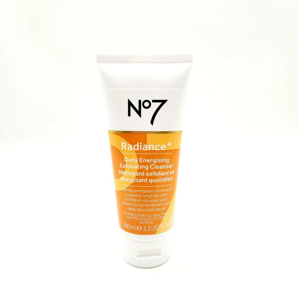 No7‎ Radiance+ Exfoliating Cleanser 3.38 oz Brightening Face Wash
